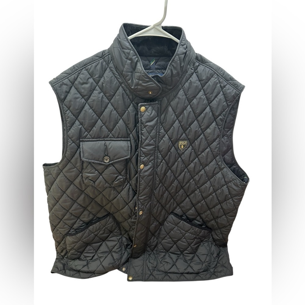 Ralph Lauren Polo Men's Quilted Black Vest
